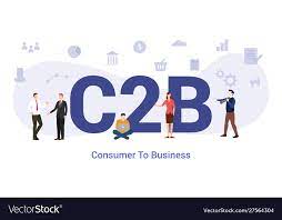 C2b consumer to business concept 